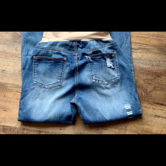 Wendy Bellissimo Destructed Skinny Maternity Jeans NWT Sz Medium - Picture 3 of 7